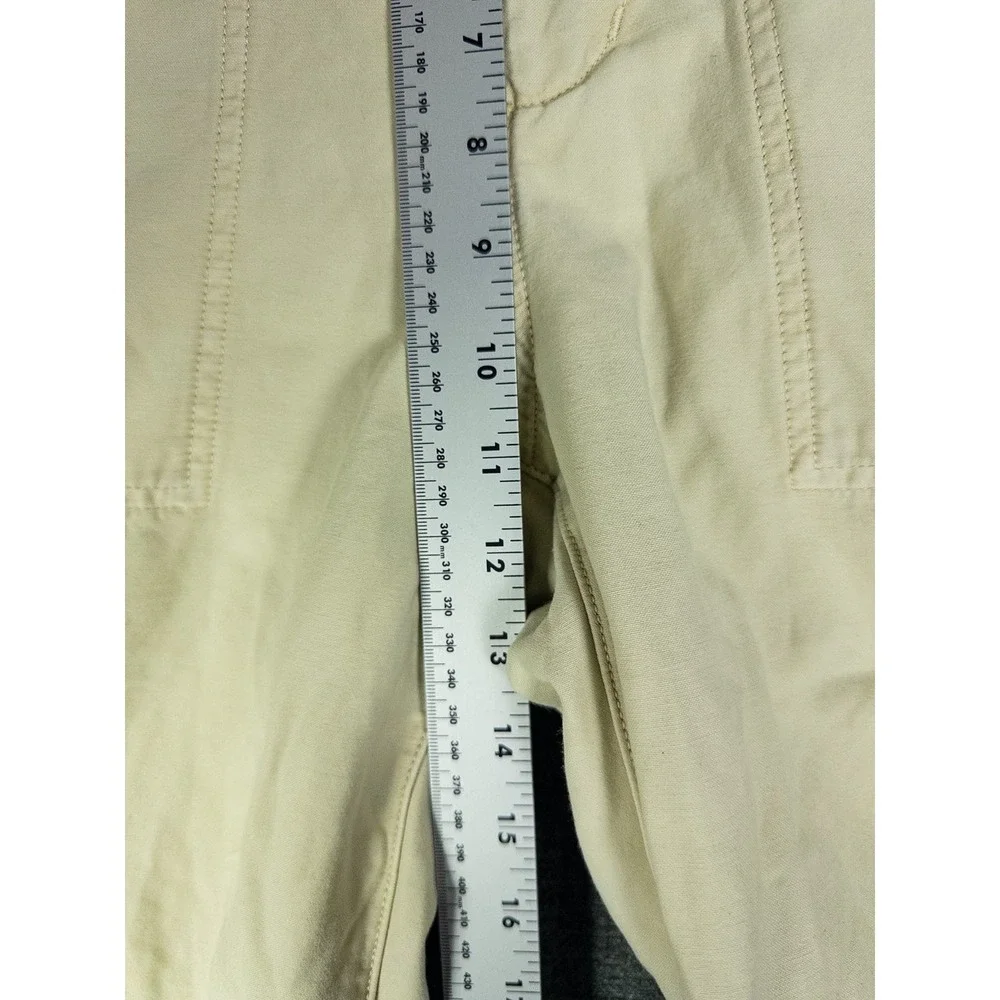 Citizens of Humanity Cargo Pants Womens 25 Cream Beige Cotton Wide Leg Streetwea